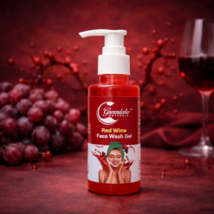 Greenlake Naturals Red Wine Face Wash Gel Bottle – 100 ml Pack