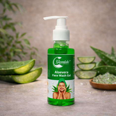 Greenlake Naturals Aloe Vera Face Wash Gel 100 ml – Gentle Cleanser