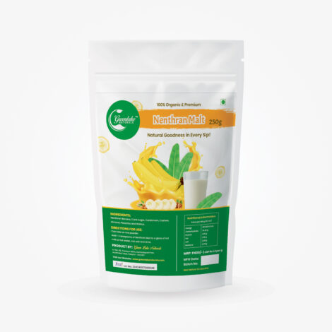 Greenlake Naturals nenthran malt powder in bowl