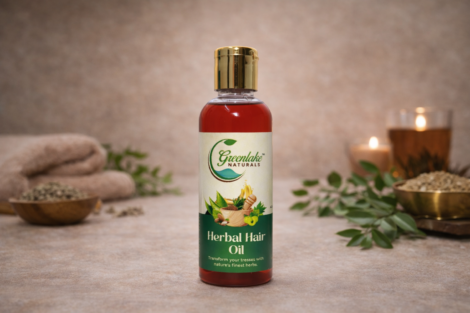 aca26ef8-24b9-489e-b3ab-6278737cf6a0 Greenlake Naturals Herbal Hair Oil for Scalp and Hair Care